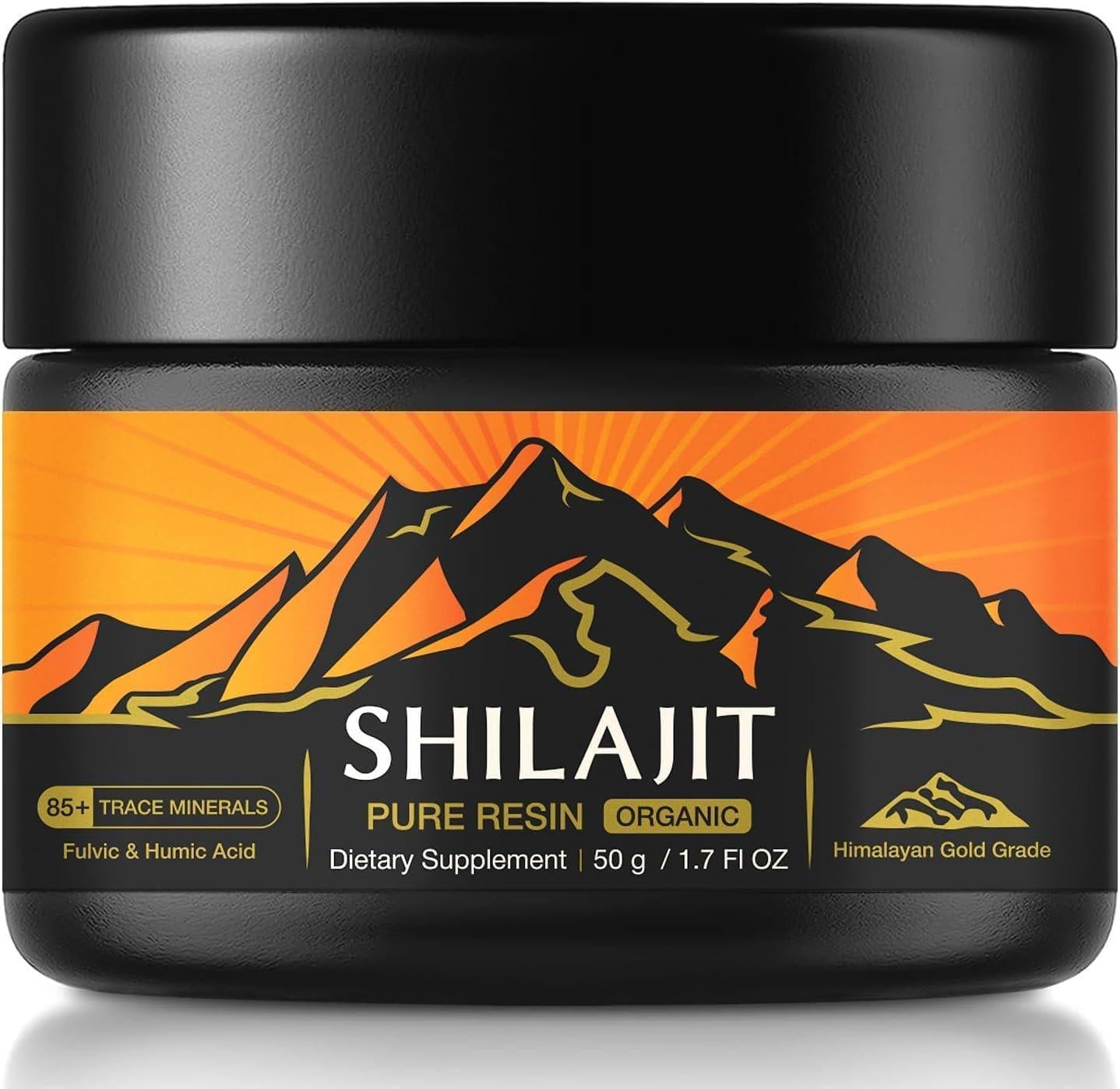 Beilancy Himalayan Shilajit Resin Liquid Supplement, Shilajit for Men and Women with Fulvic Acid, Iron, and Magnesium for Energy and Health Support, 50 g, 2 Month Supply